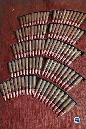 Zabezpieczona amunicja.