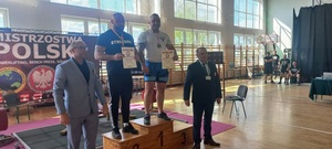 Policjanci na podium.