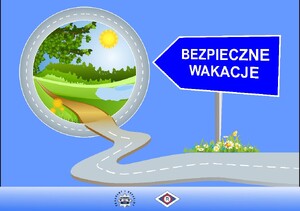 grafika, droga idzie do lasu. pokazuje na to znak.