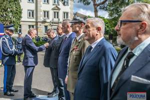 Uroczysty apel w Komendzie Głównej Policji.