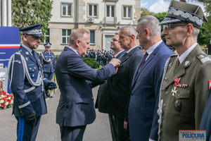 Uroczysty apel w Komendzie Głównej Policji.