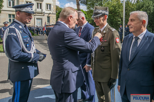 Uroczysty apel w Komendzie Głównej Policji.
