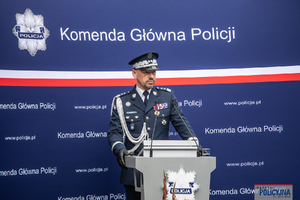 Uroczysty apel w Komendzie Głównej Policji.