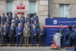 Uroczysty apel w Komendzie Głównej Policji.