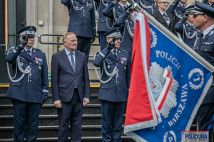 Uroczysty apel w Komendzie Głównej Policji.