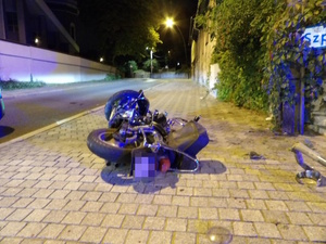Skradziony motocykl.