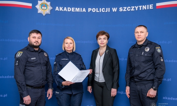 Przedstawiciele ukraińskiego Ministerstwa Spraw Wewnętrznych oraz Narodowej Policji Ukrainy z wizytą w Akademii Policji w Szczytnie