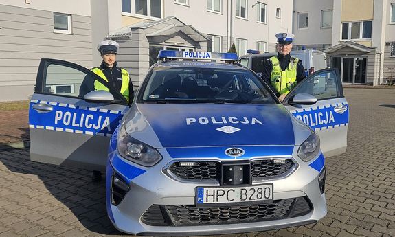 W szybkim dotarciu do szpitala pomogli policjanci