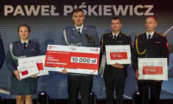 Funkcjonariusz z Komendy Miejskiej Policji w Kielcach zwyciężył w plebiscycie
