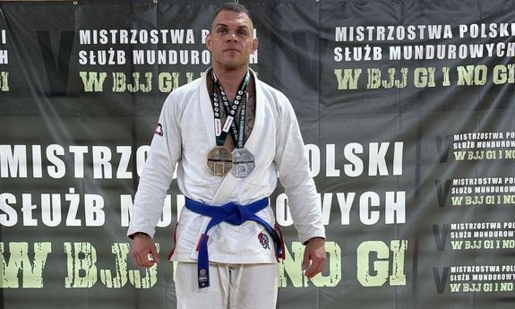 Podwójny medalista w Jiu-Jitsu - sportowy sukces rzeszowskiego policjanta