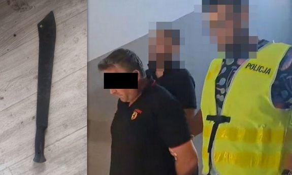 42-latek maczetą groził matce