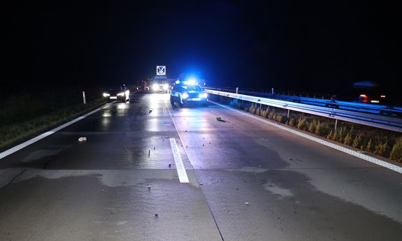 Tragiczny wypadek na autostradzie A4 - na miejscu zginął pieszy