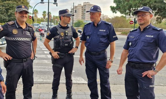 Delegacja polskiej Policji z wizytą w Walencji dotyczącą Projektu KOBAN