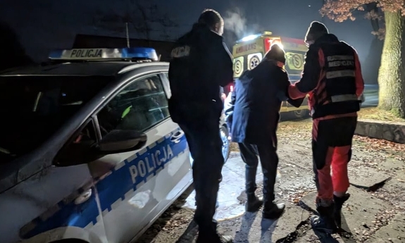 Policjanci z Kluczborka uratowali życie 87-latkowi