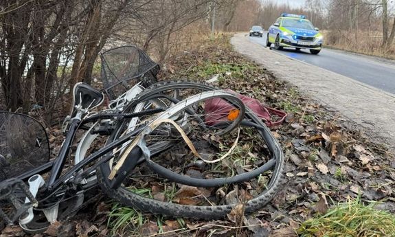 Wypadek drogowy z udziałem rowerzystki. Sprawca nietrzeźwy
