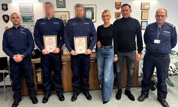 Właściciele restauracji podziękowali kryminalnym za profesjonalizm i skuteczne działania