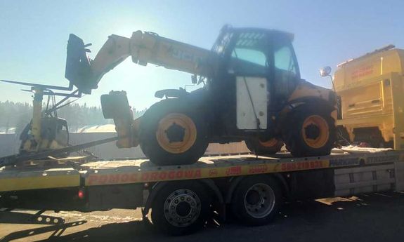 Kolejna realizacja małopolskich policjantów wymierzona w przemyt maszyn budowalnych