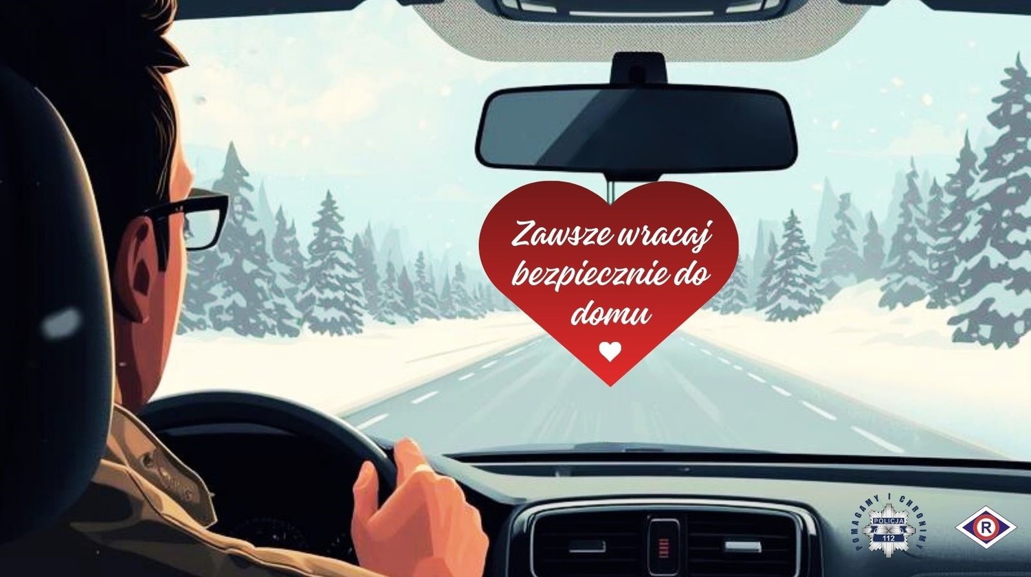 Walentynki - Pamiętajmy o bezpieczeństwie na drodze