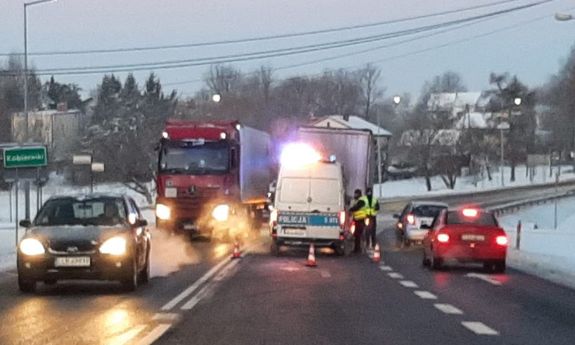Pijany kierowca tira zatrzymany przez drogówkę