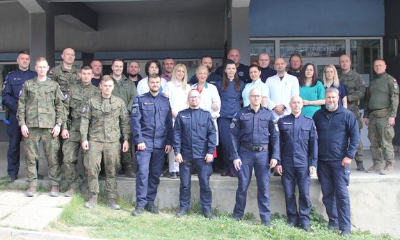 Akcja honorowego oddawania krwi przez funkcjonariuszy XXXVIII zmiany JSPP w Kosowie