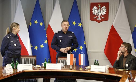 Delegacja Policji Królestwa Niderlandów z wizytą w Komendzie Głównej Policji