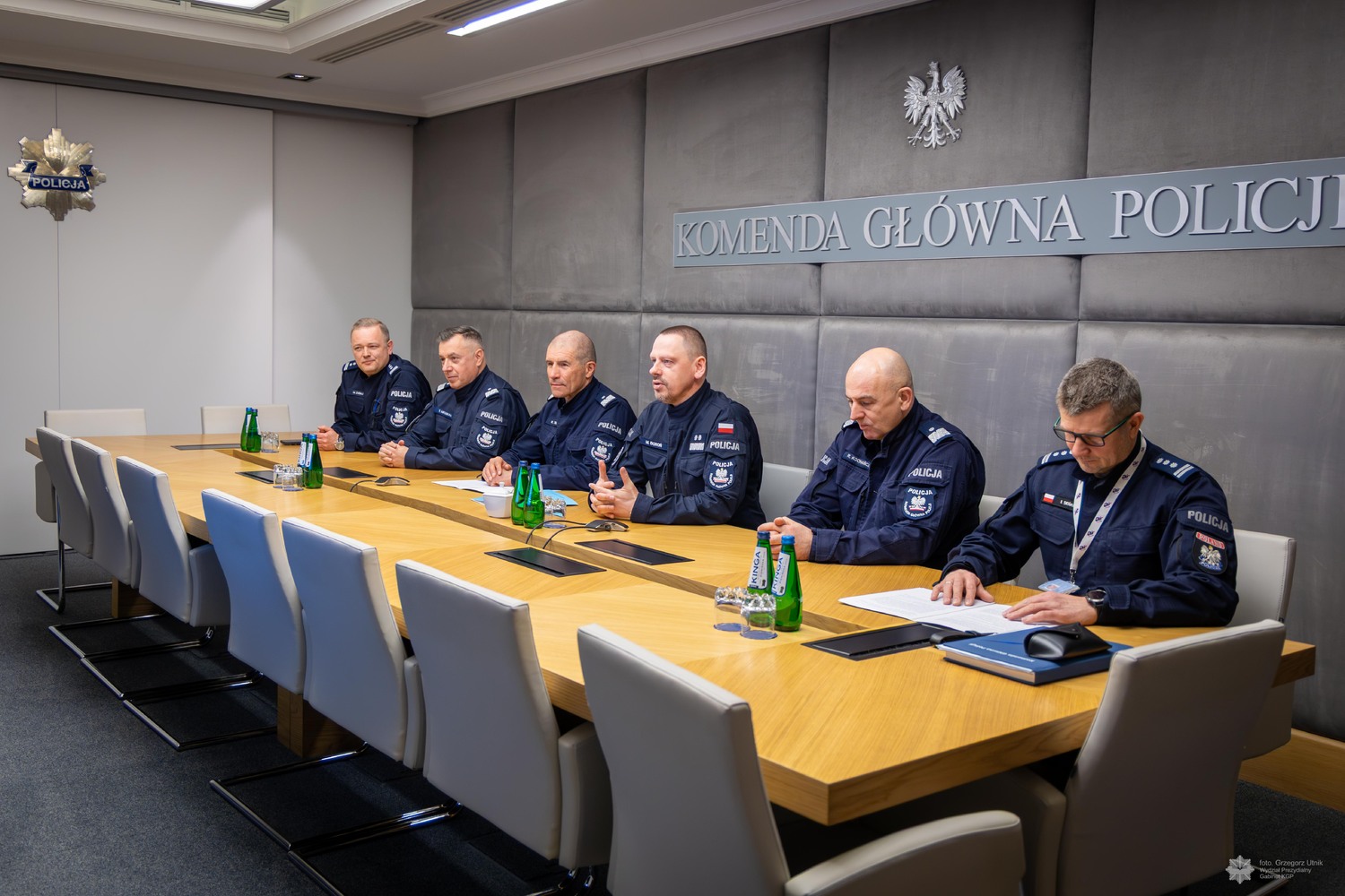 Odprawa kierownictwa polskiej Policji z dowódcami kontyngentów w Armenii, Gruzji i Kosowie