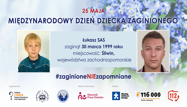 #zaginioneNIEzapomniane - Łukasz, mama przez cały czas czeka