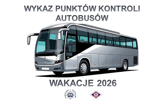 Wykaz punktów kontroli autobusów - Wakacje 2026