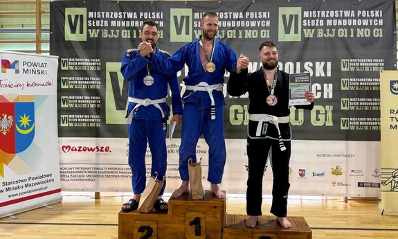 Funkcjonariusz CLKP wśród najlepszych zawodników VI Mistrzostw Polski Służb Mundurowych w Brazylijskim Jiu-Jitsu