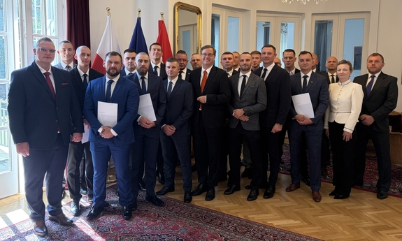 Uhonorowanie przedstawicieli polskiej Policji w Ambasadzie Republiki Austrii za wzorową współpracę