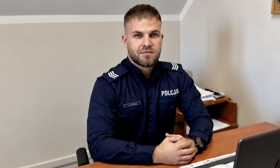 Nowogardzki policjant uratował życie 39-latka