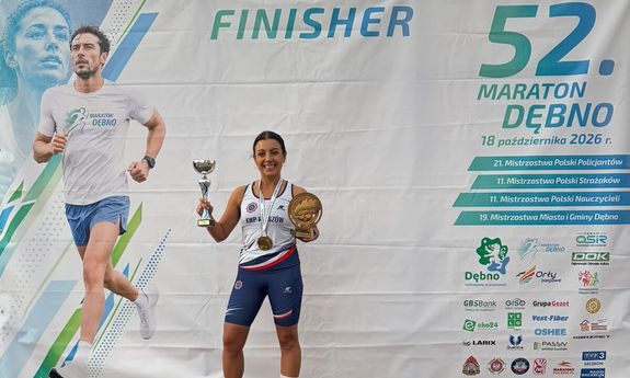 Policjantka z Podkarpacia na podium 52. Maratonu w Dębnie