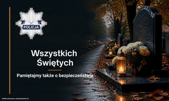 Wszystkich Świętych. Pamiętajmy także o bezpieczeństwie