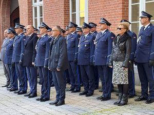 Wręczenie medali za długoletnią służbę oraz ślubowanie nowych policjantów