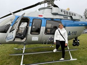 Chrzest śmigłowca Bell 407 GXi Zachodniopomorskiej Policji