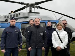 Chrzest śmigłowca Bell 407 GXi Zachodniopomorskiej Policji