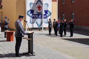 przemówienie I Zastępcy Komendanta Wojewódzkiego Policji w Szczecinie
