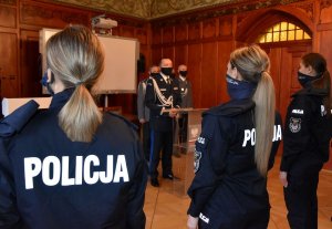 przemówienie Komendanta Wojewódzkiego Policji w Szczecinie