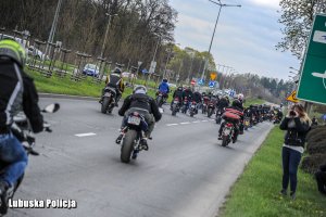 motocykle jadą drogą