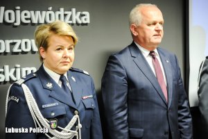 Nadinspektor Helena Michalak i Władysław Dajczak.