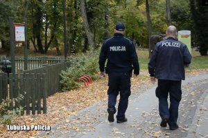 polski i niemiecki policjant podczas patrolu