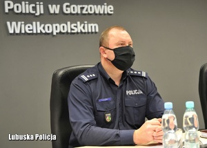 Komendanty Wojewódzki Policji w Gorzowie Wielkopolski, inspektor Jarosław Pasterski.