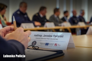 Sala obrad na konferencji polskiej i niemieckiej Policji.