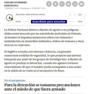 Artykuł z hiszpańskiego portalu narkotykowego.