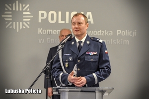 Przemówienie Komendanta Wojewódzkiego Policji w Gorzowie Wielkopolskim