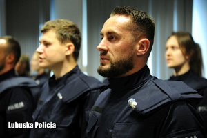 Policjanci ślubujący