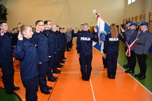 uroczyste ślubowanie nowo przyjętych policjantów