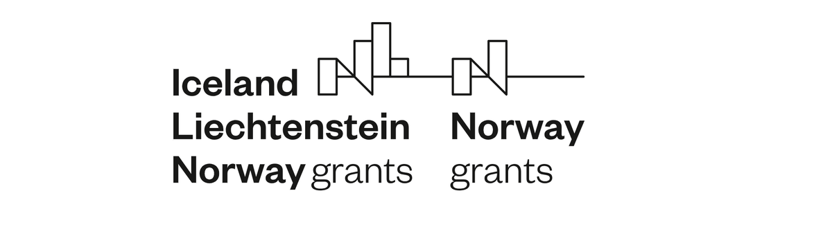 Obraz przedstawia wyboldowany napis Iceland Liechtenstein Norway grants  uszeregowany w trzech wersach oobok znajdującego się w pierwszym wersie napisu "Iceland" znajduje się element graficzny, logo NMF.