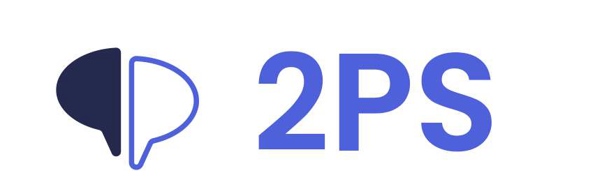 Na obrazie znajduje się logotyp programu 2PS: element graficzny, obok którego został umieszczony napis "2PS".