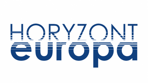 Zdjęcie przedstawia logo programu "Horyzont Europa"
